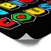 Leveling Up To Big Cousin Funny Gaming Video Game Poster (Hoek)