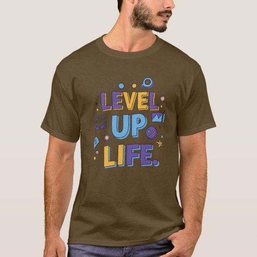 LevelUpLife T-shirt (Voorkant)