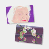 Leven 15 Oude vrouw Badge (Front & Back)