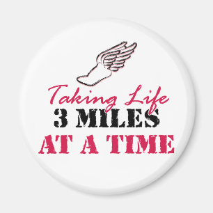 Leven 3 mijl per keer magneet