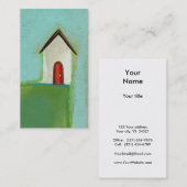 Leven aan de rand - leuke kleine huiskunst CUSTOM Visitekaartje (Voorkant / Achterkant)