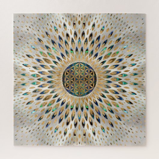 Leven - Abalone Shell en Pearl Legpuzzel (Verticaal)