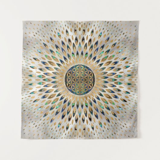 Leven - Abalone Shell en Pearl Wandkleed (Voorkant)