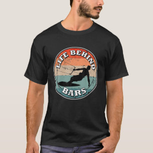 Leven achter Bars Kitesurfing Kite Surfing T-shirt