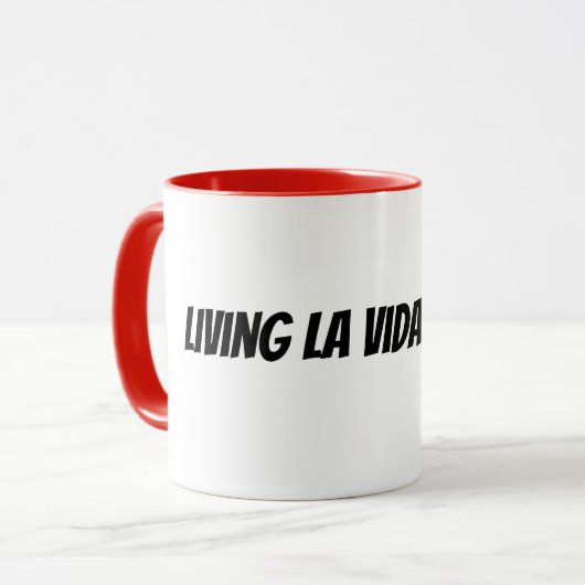 leven als een mocha mok (Voorkant links)