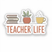 Leven als Leraar Sticker (Voorkant)