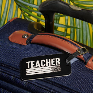 Leven als leraar terug naar school bagagelabel