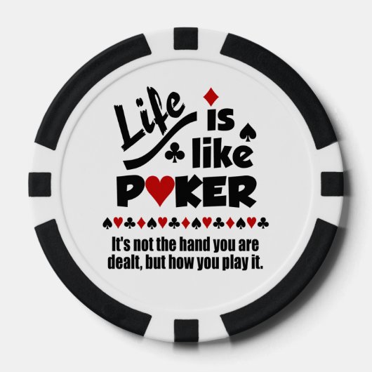 LEVEN ALS POKER-chips Pokerchips (Voorkant)