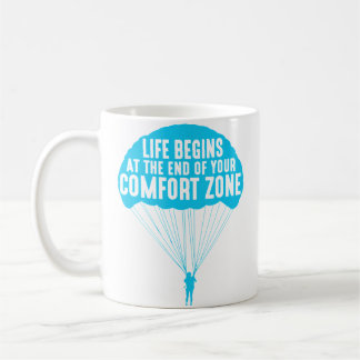Leven Begint Aan Het Eind Van Je Comfortzone Funny Koffiemok