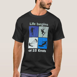 Leven Begint Bij 25 Knopen Lifestyle Vintage T-shirt
