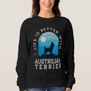 Leven Beter Australische Terriër Vintage Blauwe Ho Trui