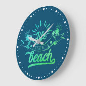 Leven beter bij elke ronde blauwe klok (Hoek)