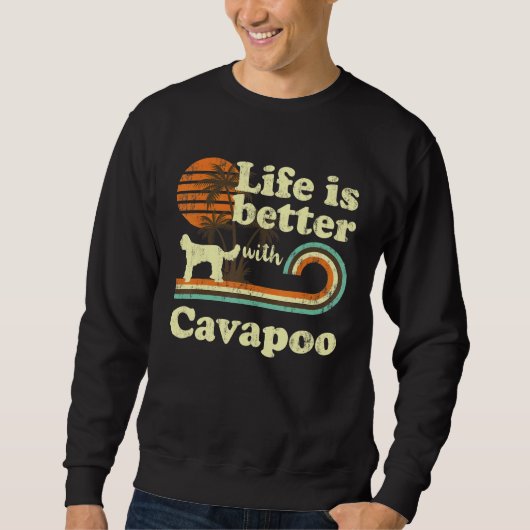 Leven Beter Cavapoo Hond Mam Pap Trui (Voorkant)