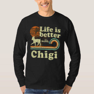 Leven Beter Chigi Hond Mam Pap T-shirt