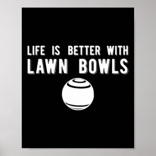 Leven Beter Gras Bowl Gras Bowling Poster