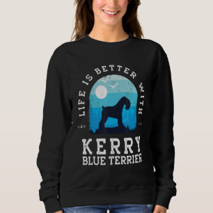Leven Beter Kerry Blue Terrier Vintage Blauwe Hond Trui