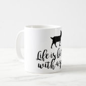 Leven beter met geit koffiemok (Voorkant links)