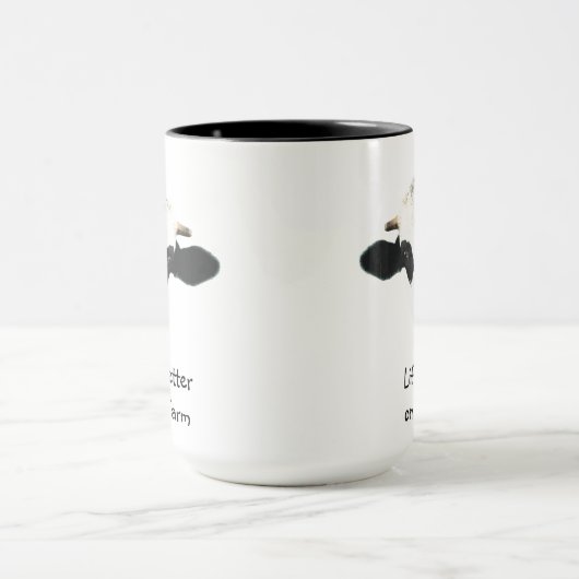 Leven beter op Boerderij Koe Dierenveer Fun Mok (Midden)