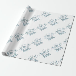 Leven beter op strand cadeaupapier