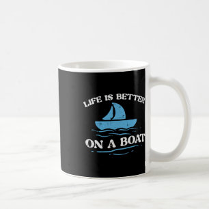 Leven Beter Op Zeilboot Eigenaar Zeiler Mannen Vro Koffiemok
