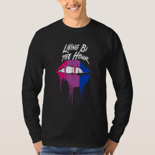 Leven Bi het Uur Biseksueel LGBTQ Bi Trots LGBT T-shirt