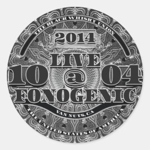 LEVEN BIJ FONOGENE - Ronde sticker