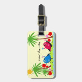 Leven bij het strand bagagelabel (Voorkant verticaal)