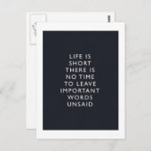 leven briefkaart (Voorkant / Achterkant)