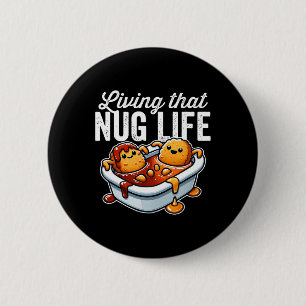 Leven dat Nug leven kipnuggets in BBQ saus Ronde Button 5,7 Cm