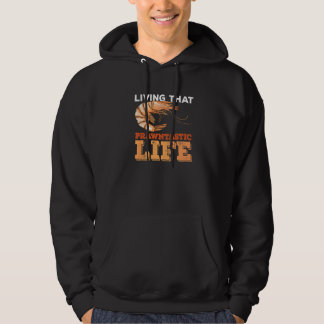 Leven die prawntastische levenswoordspeling voor e hoodie