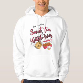 Leven draait om zoete thee en wafelfrietjes grappi hoodie
