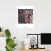 Leven en dood door Gustav Klimt Poster (Thuiskantoor)