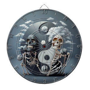 Leven en Dood, Halloween YinYang Skelet Dartbord