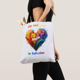 Leven en liefde in kleur draagtas