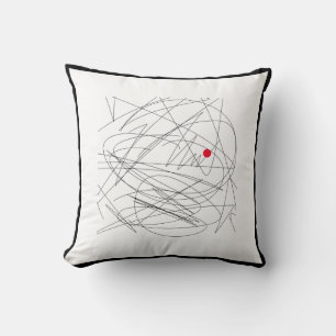 Leven. Focus. Abstracte Minimalisatieschema Kussen