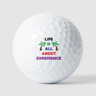 Leven gaat helemaal over ervaring Motiverende quot Golfballen