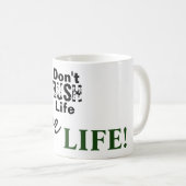 Leven geen leven beschoren koffiemok (Voorkant rechts)