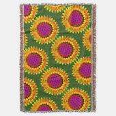 Leven - Geometrische bloesem 4 Deken (Voorkant Verticaal)