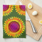 Leven - Geometrische bloesem 4 Theedoek (Quarter Fold)