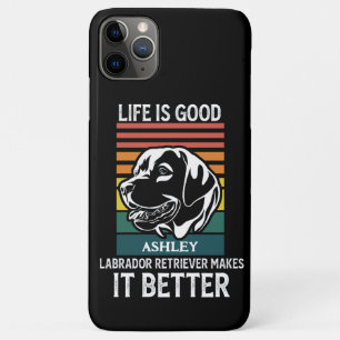 Leven goed met Labrador Retriever  iPhone 11 Pro Max Hoesje