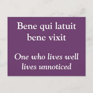 Leven goed - Ovid quote briefkaart
