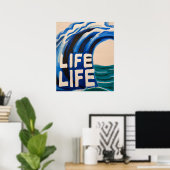 Leven golf van het leven poster (Thuiskantoor)