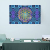 Leven - goud - fractal 1 spandoek (Beurs)