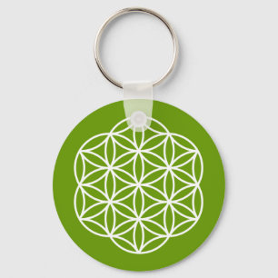 Leven groen sleutelhanger