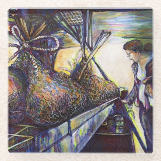 Leven Hurling Destiny Glazen Onderzetter (Voorkant)