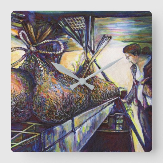 Leven Hurling Destiny Vierkante Klok (Voorkant)