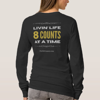 "Leven in 8-tellen tegelijk" Lange mouw T-shirt