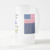 Leven in AK! mok van 22 oz, gevriesdroogd glas (Voorkant rechts)
