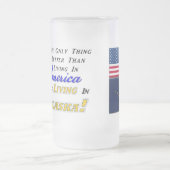 Leven in AK! mok van 22 oz, gevriesdroogd glas (Center)