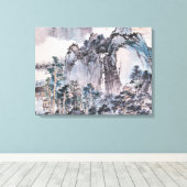 Leven in de bergen canvas afdruk (Insitu (Houten vloer))